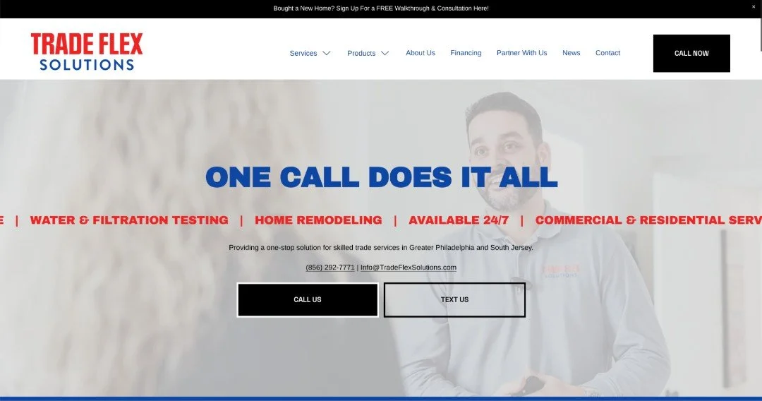 Trade Flex Solutions website